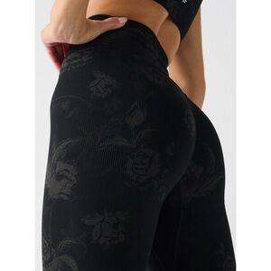 Fabletics Black Floral Leggings